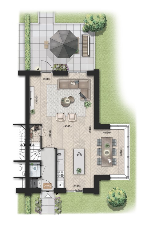 mediumsize floorplan